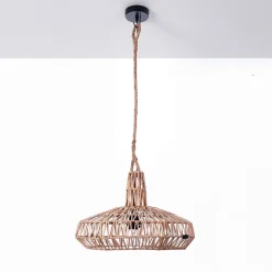 Aladin lampadario in rattan colore naturale d45xh40 cm
