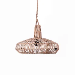 Aladin lampadario in rattan colore naturale d45xh40 cm