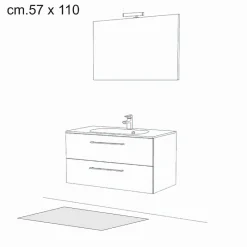 Ambience 17 tappeto bagno scendiletto cm 57 x 110 anallergico antiacaro antiscivolo