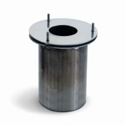 Arabesko bronzo camino a bioetanolo in ceramica realizzato a mano non necessita di canna fumaria cm. h50 d35 made in italy