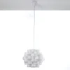 Arca lampadario in polipropilene bianco opaco con filo regolabile d40 h30 cm