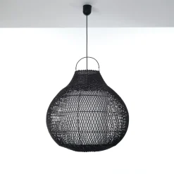 Aritha black lampadario da interno/esterno in lidi colore nero d60xh60 cm