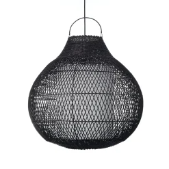 Aritha black lampadario da interno/esterno in lidi colore nero d60xh60 cm
