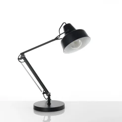 Ark lampada da tavolo in metallo verniciato nero opaco 21.5x45 h65 cm