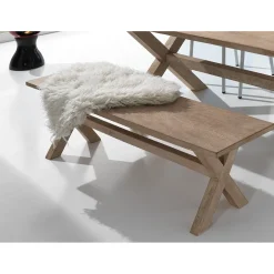 Avignone panca modello in legno massello di mango l.160 p.355 h.445 cm