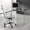Bend Scrivania in Vetro Curvato spessore 12 mm, 126 x 70 x h 74 cm