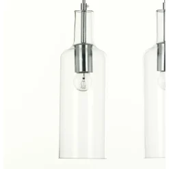 Bottles lampadario 3 luci in vetro trasparente filo regolabile d10 h34 cm