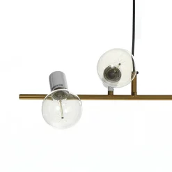 Branch lampadario in metallo ottone luci direzionabili e filo regolabile 90 h120 cm