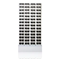 Bush big giardino verticale 112 vasi autoinnaffianti esterno interno bianco opaco serbatoio pompa usb 100x25xh204 cm