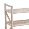 Charu scaffale / libreria 4 ripiani vasto in rattan sbiancato 65x23xh75 cm
