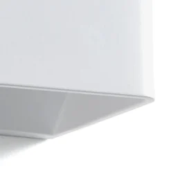 City applique in alluminio bianco opaco 10x10 h10 cm