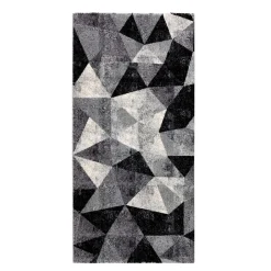 City grey black 02 tappeto corsia 100% polipropilene cm 80 x 150