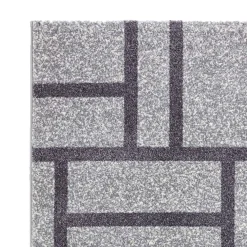 City grey black 10 tappeto corsia 100% polipropilene cm 80 x 150