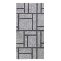 City grey black 10 tappeto corsia 100% polipropilene cm 80 x 150