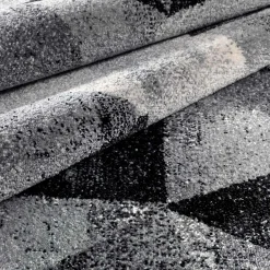City grey black 03 tappeto 100% polipropilene cm 133 x 190