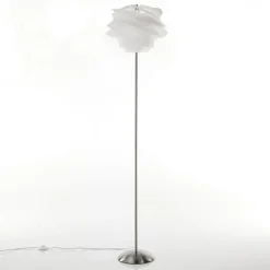 Cloud lampada da terra in polipropilene bianco opaco e acciaio d40 h170 cm