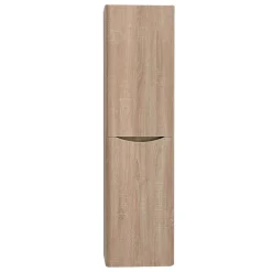 Colonna pensile in legno finitura rovere tranchè con ante ammortizzate l40 p30 h150 cm