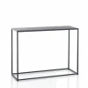 Consolle Doppia THIN in Acciaio Antracite Opaco Grande, 100x40xh77.5 Piccola, 90x38xh67.5 cm