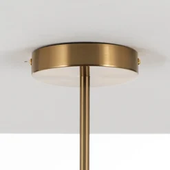 Devon b lampadario in acciaio nero e oro opaco 7 lampade d115xh80 cm