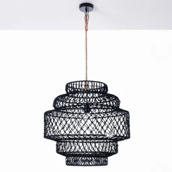 Diamond lampadario in nylon nero d50xh60 cm