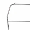 Dino stender / porta asciugamani in metallo bianco lucido / cromato e finitura rovere 80x48xh162 cm