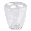Dora bicchiere portaspazzolini in plastica trasparente d8.5 h9.5 cm