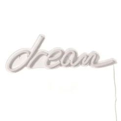 Dream scritta luminosa neon luce fredda alimentazione usb 45.5x15 cm