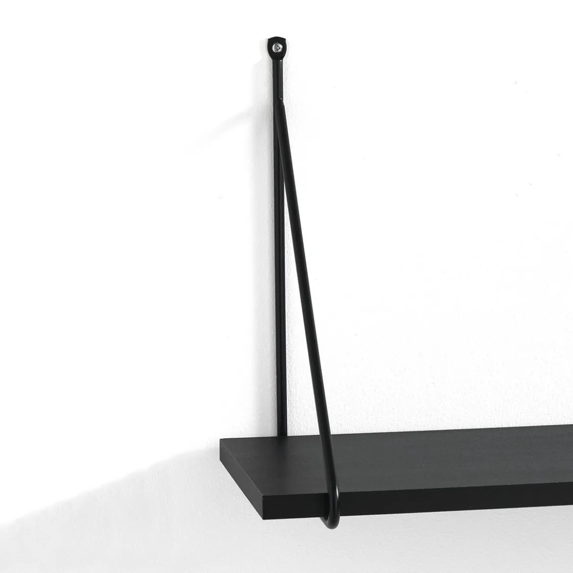Fast black mensola da parete nero opaco 60x22xh30 cm