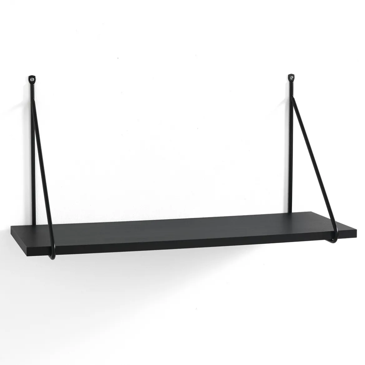 Fast black mensola da parete nero opaco 60x22xh30 cm