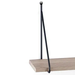 Fast mensola da parete ripiano impiallacciato rovere 60x22xh30 cm