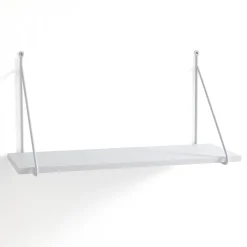 Fast white mensola da parete bianco opaco 60x22xh30 cm