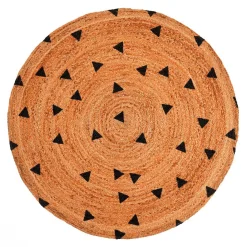 Fest tappeto in juta colore naturale d. 120 h 05 cm