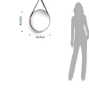 Fit-a copper specchio da parete in acciaio finitura rame lucido d42.5 cm