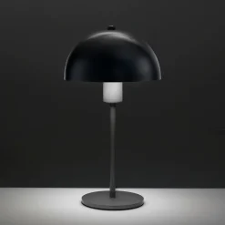 Flip black lampada da tavolo acciaio verniciato nero opaco d20 h37