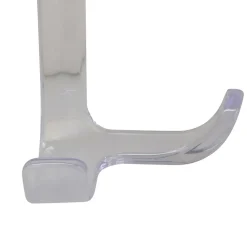 Furbo gancio appendiabiti per porta in plastica trasparente 10x10xh18 cm