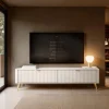 Gretha beige porta tv colore beige opaco 2 ante a ribalta h512 l1632 p38