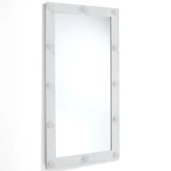Hollywood specchiera da terra / parete laccato bianco opaco 60x120 cm