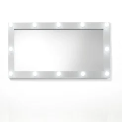 Hollywood specchiera da terra / parete laccato bianco opaco 60x120 cm