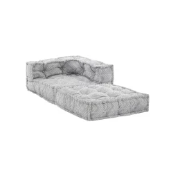 Ikat grey poltrona/chaise longue outdoor tessuto waterproof cm. l.75 p.75 h.60 colore grigio