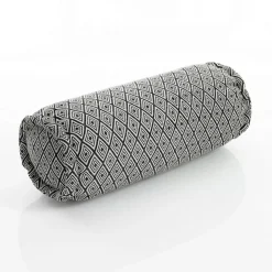 Julia-e divano 2 posti in rattan sbiancato rivestimento 100% cotone grigio 182x80xh70 cm
