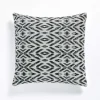 Kataam b&w cuscino rivestimento cotone 100% sfoderabile bianco nero 45x45 cm