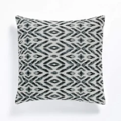 Kataam b&w cuscino rivestimento cotone 100% sfoderabile bianco nero 45x45 cm