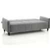 Kiry divano letto pratico meccanismo tessuto grigio divano l205 p83 h86 letto l180 p110 h45