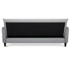 Kiry divano letto pratico meccanismo tessuto grigio divano l205 p83 h86 letto l180 p110 h45