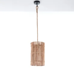 Lahad small lampadario in rattan colore naturale per interno/esterno d21xh35 cm