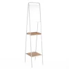 Lazza specchiera multifunzione in metallo bianca opaco 35x40 h165 cm
