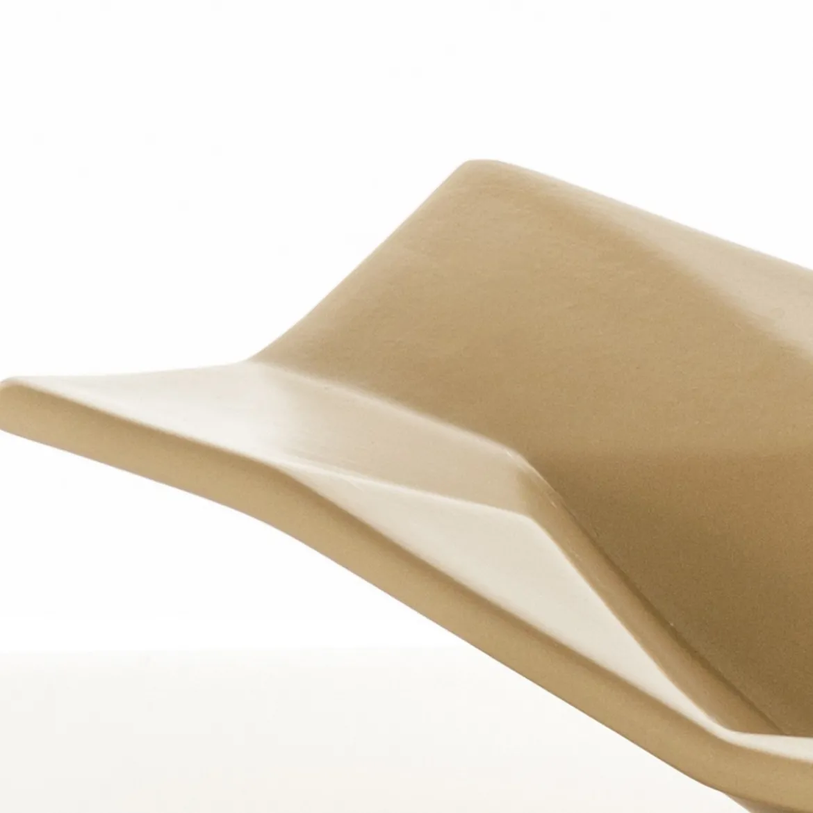 Ligio big gold centrotavola / svuotatasche in ceramica colore oro finitura opaca 50x19x10 cm