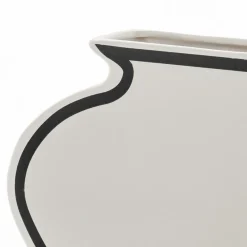 Linea-a vaso in ceramica colore bianco opaco 35x10x25 cm