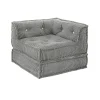 Lines poltrona chaise longue rivestimento cotone bianco dimensioni l80 p80 h60 cm