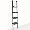 Little kross black libreria laccata nero opaco 36.5x34xh180 cm